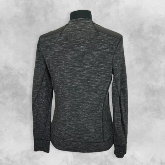 Lululemon Transit Sweatshirt Pullover Long Sleeve V Neck Heathered Gray Women's - Picture 2 of 6